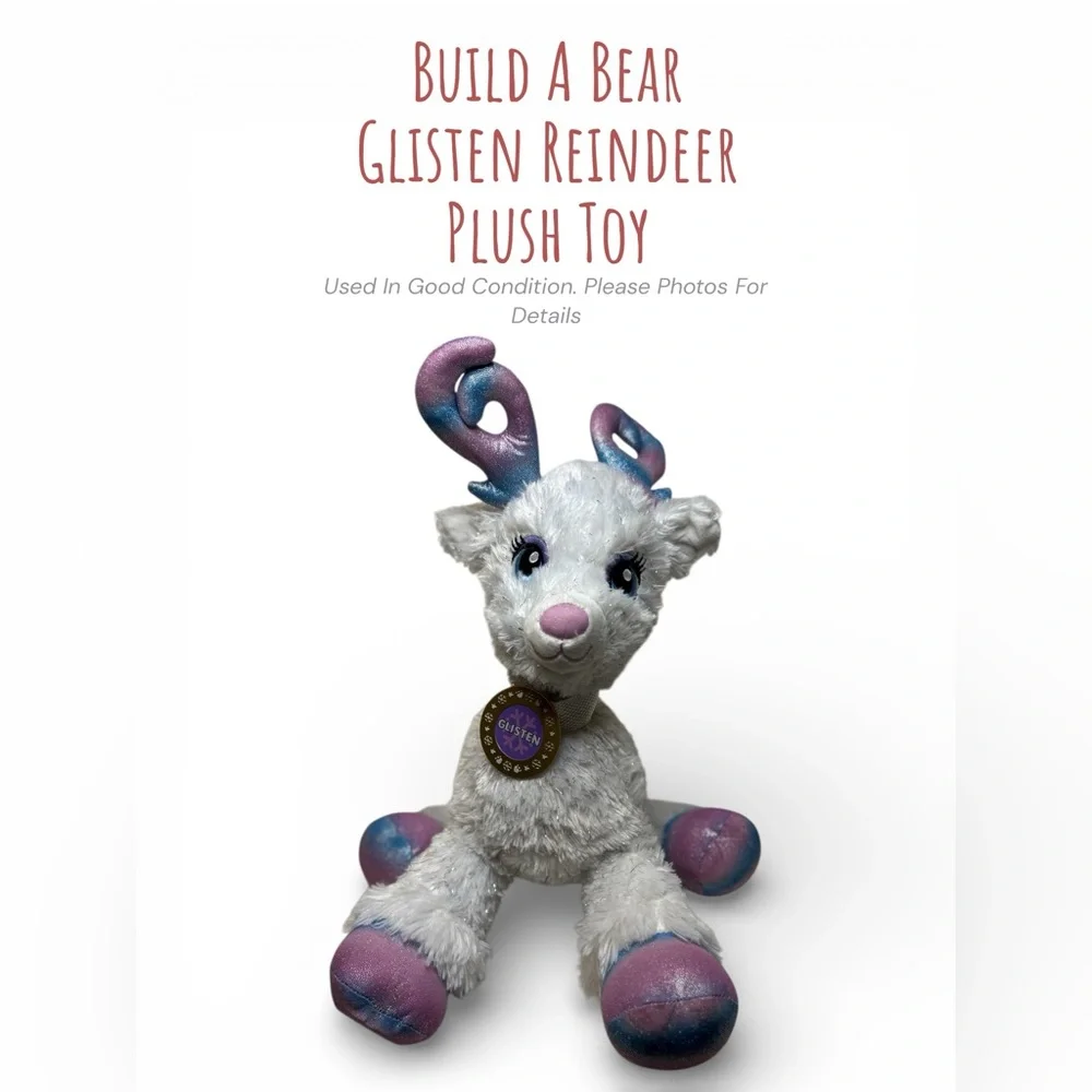 Build-A-Bear Glisten Reindeer Plush – Holiday Collection